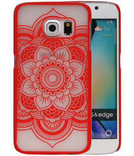 Hoesje voor Samsung Galaxy S6 edge - Roma Hardcase Rood Hoesje voor Samsung Galaxy S6 edge - Roma Hardcase Rood