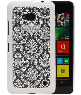 Hoesje voor Microsoft Lumia 640 - Brocant Hardcase Wit