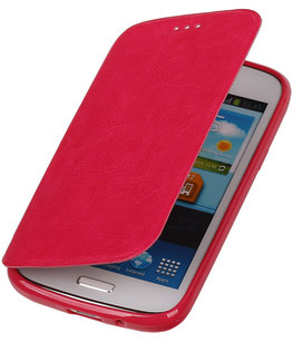 Polar Map Case Roze Hoesje voor Samsung Galaxy S4 mini TPU Bookcover Polar Map Case Roze Hoesje voor Samsung Galaxy S4 mini TPU Bookcover