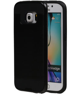 Zwart BestCases Tough Armor TPU back cover voor Hoesje voor Samsung Galaxy S6 Edge Zwart BestCases Tough Armor TPU back cover voor Hoesje voor Samsung Galaxy S6 Edge