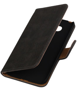 Grijs Hout booktype cover voor Hoesje voor LG G5 Grijs Hout booktype cover voor Hoesje voor LG G5