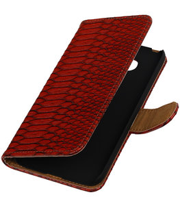 Rood Slang booktype cover voor Hoesje voor LG G5 Rood Slang booktype cover voor Hoesje voor LG G5