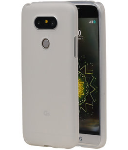 Hoesje voor LG G5 TPU Transparant Wit Hoesje voor LG G5 TPU Transparant Wit