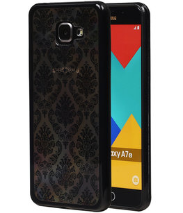 Zwart Brocant TPU back case cover voor Hoesje voor Samsung Galaxy A7 (2016) Zwart Brocant TPU back case cover voor Hoesje voor Samsung Galaxy A7 (2016)