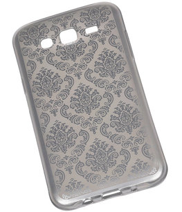 Zilver Brocant TPU back case cover voor Hoesje voor Samsung Galaxy J5 (2016)