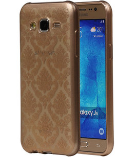 Goud Brocant TPU back case cover voor Hoesje voor Samsung Galaxy J5 2015