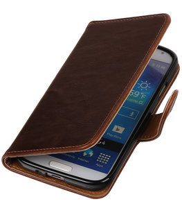 Mocca Pull-Up PU booktype wallet cover voor Hoesje voor Samsung Galaxy S4 Mocca Pull-Up PU booktype wallet cover voor Hoesje voor Samsung Galaxy S4