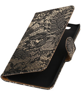 Hoesje voor Huawei Nexus 6P - Lace Zwart Booktype Wallet Hoesje voor Huawei Nexus 6P - Lace Zwart Booktype Wallet