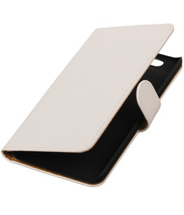 Hoesje voor Huawei Nexus 6P - Effen Wit Booktype Wallet Hoesje voor Huawei Nexus 6P - Effen Wit Booktype Wallet