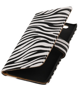 Hoesje voor Huawei Nexus 6P - Zebra Booktype Wallet Hoesje voor Huawei Nexus 6P - Zebra Booktype Wallet