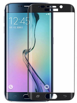 Zwart Glitter Samsung Galaxy S6 Edge Tempered Glass Screen Protector Zwart Glitter Samsung Galaxy S6 Edge Tempered Glass Screen Protector