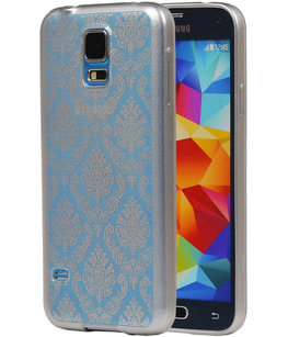 Zilver Brocant TPU back case cover voor Hoesje voor Samsung Galaxy S5