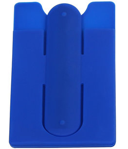 Donker Blauw TPU pashouder / kaarthouder met stand functie Donker Blauw TPU pashouder / kaarthouder met stand functie