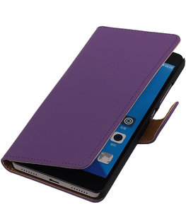 Hoesje voor Huawei Honor 7 Effen Bookstyle Wallet Paars Hoesje voor Huawei Honor 7 Effen Bookstyle Wallet Paars