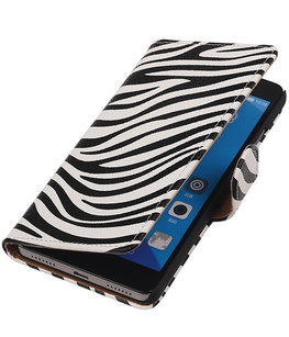 Hoesje voor Huawei Honor 7 Zebra Bookstyle Wallet Hoesje voor Huawei Honor 7 Zebra Bookstyle Wallet
