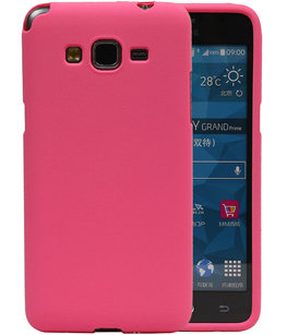 Roze Zand TPU back case cover voor Hoesje voor Samsung Galaxy Grand Prime
