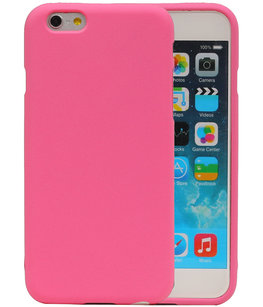 Roze Zand TPU back case cover voor Hoesje voor Apple iPhone 6 / 6s Roze Zand TPU back case cover voor Hoesje voor Apple iPhone 6 / 6s