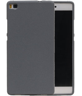 Grijs Zand TPU back case cover voor Hoesje voor Huawei P8 Grijs Zand TPU back case cover voor Hoesje voor Huawei P8