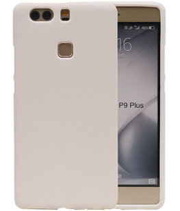 Wit Zand TPU back case cover voor Hoesje voor Huawei P9 Plus