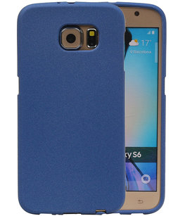 Blauw Zand TPU back case cover voor Hoesje voor Samsung Galaxy S6 Blauw Zand TPU back case cover voor Hoesje voor Samsung Galaxy S6