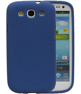 Blauw Zand TPU back case cover voor Hoesje voor Samsung Galaxy S3 I9300