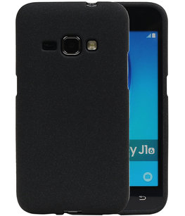 Zwart Zand TPU back case cover voor Hoesje voor Samsung Galaxy J1 2016