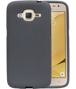 Grijs Zand TPU back case cover voor Hoesje voor Samsung Galaxy J2 2016