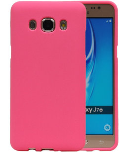 Roze Zand TPU back case cover voor Hoesje voor Samsung Galaxy J7 2016