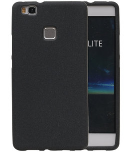 Zwart Zand TPU back case cover voor Hoesje voor Huawei P9 Lite