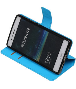 Blauw Hoesje voor Huawei P9 Lite TPU wallet case booktype HM Book