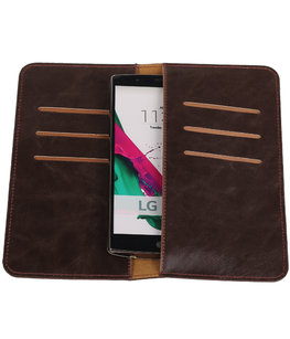 Mocca Pull-up Large Pu portemonnee wallet voor LG Mocca Pull-up Large Pu portemonnee wallet voor LG