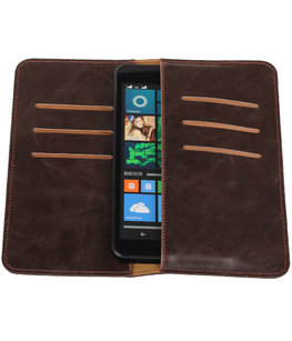 Mocca Pull-up Large Pu portemonnee wallet voor Microsoft Mocca Pull-up Large Pu portemonnee wallet voor Microsoft