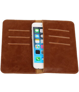 Universele Bruin Pull-up Medium Pu portemonnee wallet Universele Bruin Pull-up Medium Pu portemonnee wallet