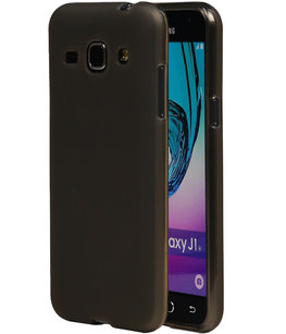 Hoesje voor Samsung Galaxy J1 2016 TPU Cover Transparant Grijs