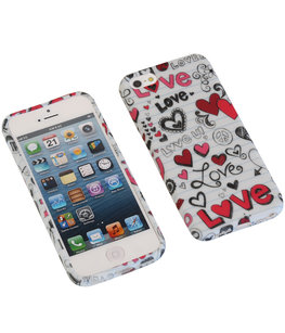 Love TPU back case cover voor Hoesje voor Apple iPhone 5 / 5s / SE Love TPU back case cover voor Hoesje voor Apple iPhone 5 / 5s / SE