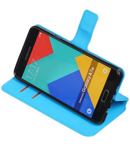 Blauw Hoesje voor Samsung Galaxy A7 2016 TPU wallet case booktype HM Book Blauw Hoesje voor Samsung Galaxy A7 2016 TPU wallet case booktype HM Book