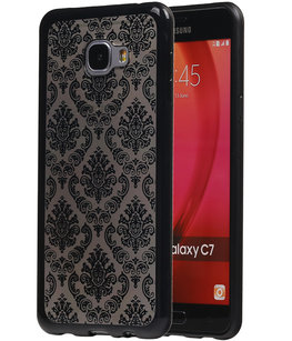 Zwart Brocant TPU back case cover voor Hoesje voor Samsung Galaxy C7