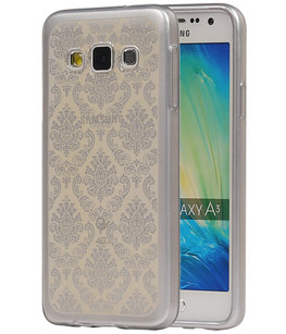 Zilver Brocant TPU back case cover voor Hoesje voor Samsung Galaxy A3 2015