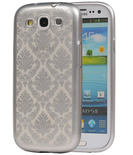 Zilver Brocant TPU back case cover voor Hoesje voor Samsung Galaxy S3