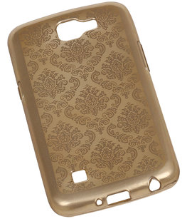 Goud Brocant TPU back case cover voor Hoesje voor LG K4