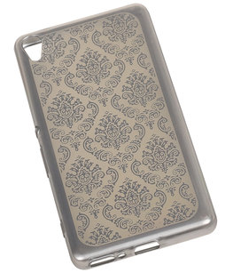 Zilver Brocant TPU back case cover voor Hoesje voor Sony Xperia XA