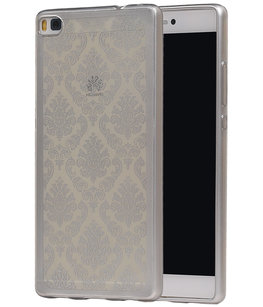 Zilver Brocant TPU back case cover voor Hoesje voor Huawei P8 Zilver Brocant TPU back case cover voor Hoesje voor Huawei P8