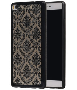 Zwart Brocant TPU back case cover voor Hoesje voor Huawei P8 Zwart Brocant TPU back case cover voor Hoesje voor Huawei P8