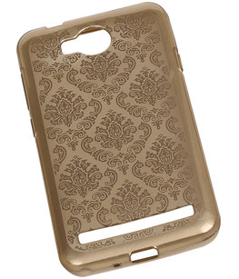 Goud Brocant TPU back case cover voor Hoesje voor Huawei Y3 II / Y3 2