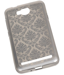 Zilver Brocant TPU back case cover voor Hoesje voor Huawei Y3 II / Y3 2