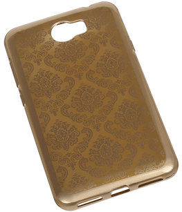 Goud Brocant TPU back case cover voor Hoesje voor Huawei Y5 II