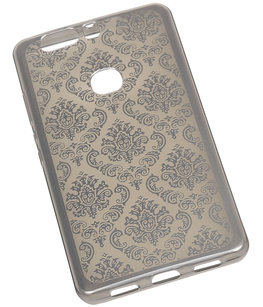 Zilver Brocant TPU back case cover voor Hoesje voor Huawei Honor V8