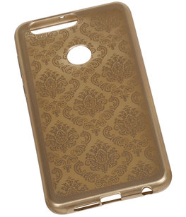 Goud Brocant TPU back case cover voor Hoesje voor Huawei Honor 8