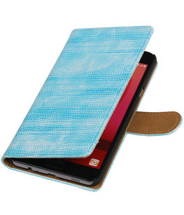 Turquoise Mini Slang booktype wallet cover voor Hoesje voor Samsung Galaxy C7