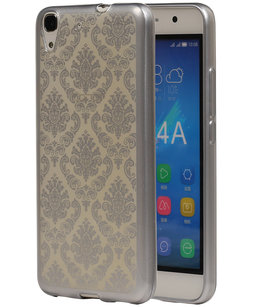 Zilver Brocant TPU back cover voor Hoesje voor Huawei Honor Y6 / 4A Zilver Brocant TPU back cover voor Hoesje voor Huawei Honor Y6 / 4A